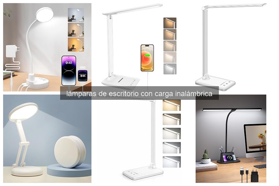 Características de Lámparas de Escritorio con Carga Inalámbrica