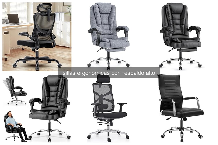 Características de Sillas Ergonómicas con Respaldo Alto