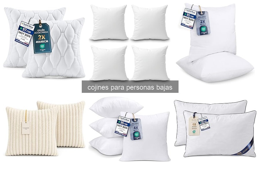 Cojines ideales para personas bajas: guía de selección