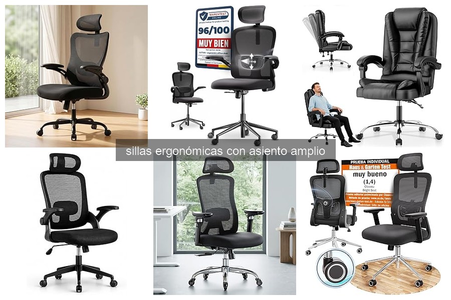 Cómo elegir la silla ergonómica con asiento amplio para altos