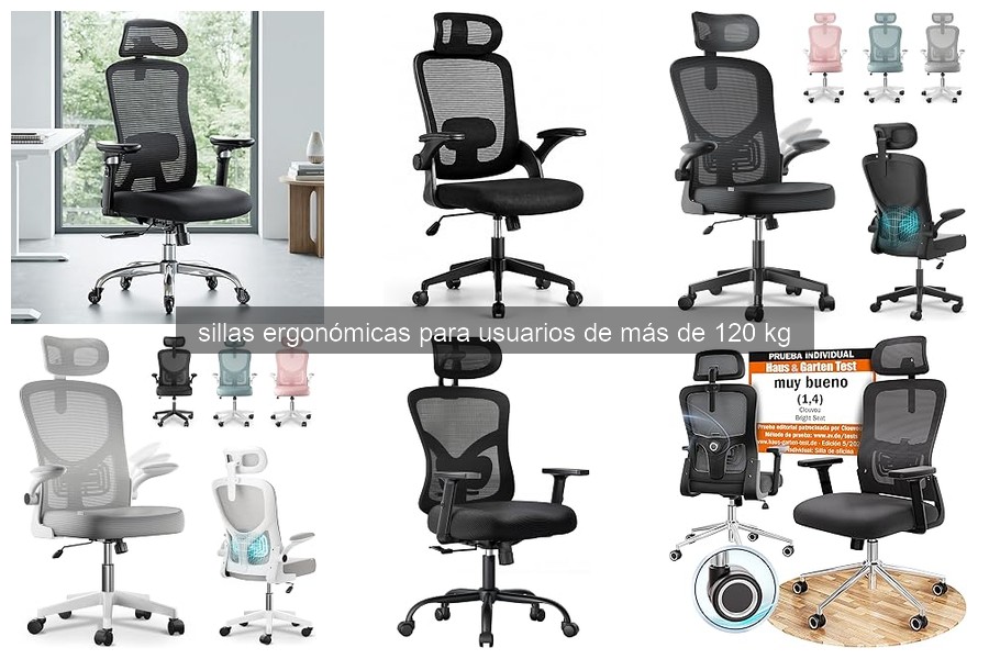 Cómo elegir la silla ergonómica ideal para más de 120 kg