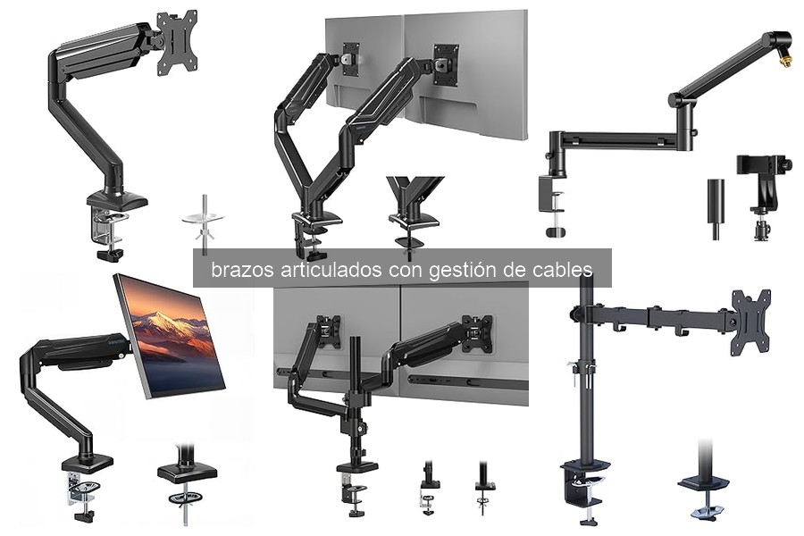Cómo instalar un brazo articulado con gestión de cables