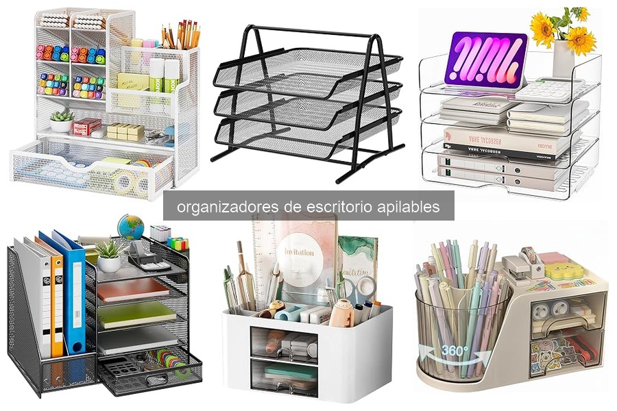 Cómo limpiar y mantener organizadores de escritorio apilables