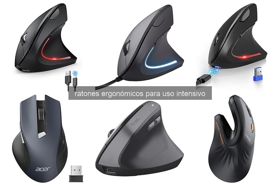 Comparativa de los Mejores Ratones Ergonómicos para Uso Intensivo