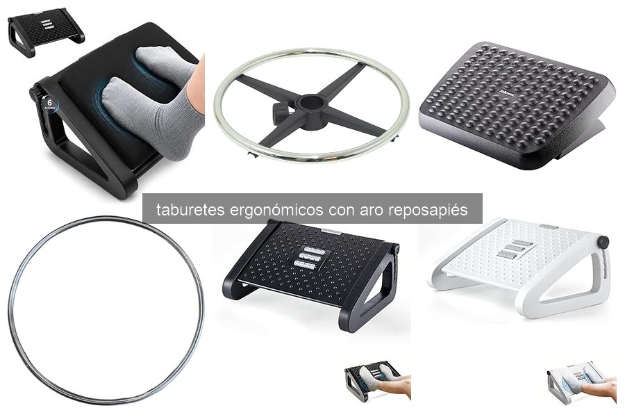 Comparativa de taburetes ergonómicos con aro reposapiés 2026