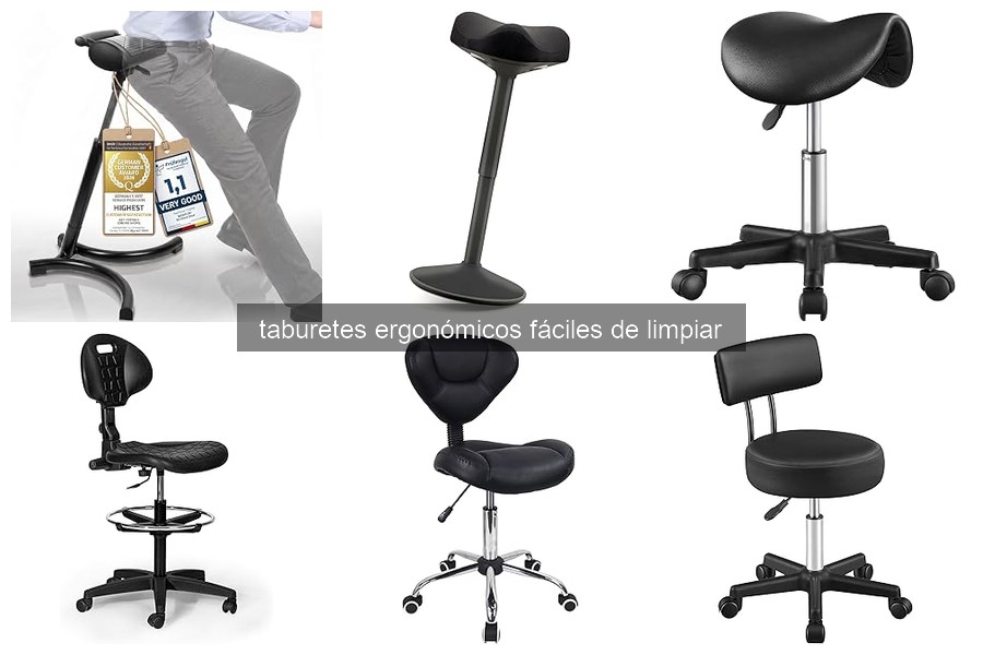 Comparativa de taburetes ergonómicos fáciles de limpiar