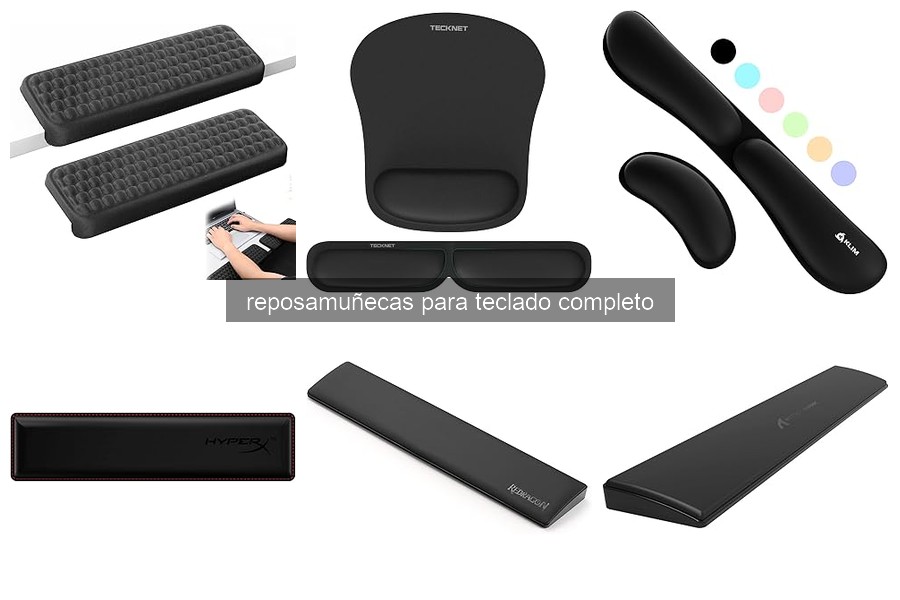 Errores comunes al usar reposamuñecas para teclado completo