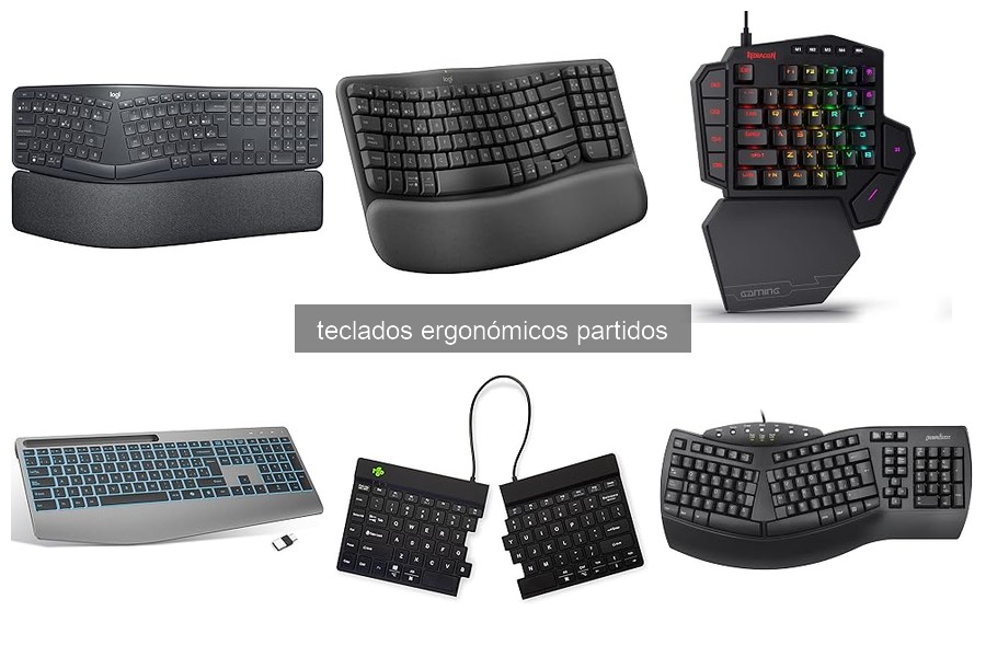 Guía de compra de teclados ergonómicos partidos para oficina