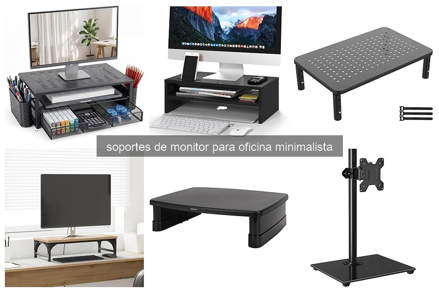 Guía de Instalación de Soportes de Monitor para Oficina Minimalista