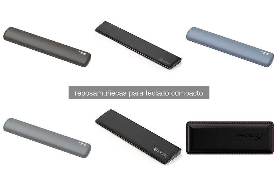 Guía de instalación y cuidado para reposamuñecas compactos