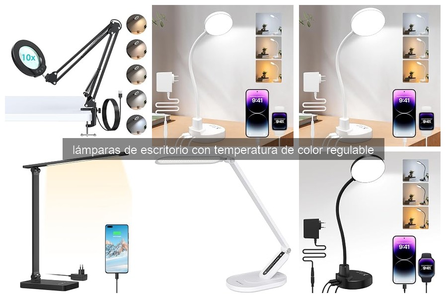 Lámparas de escritorio con temperatura de color regulable: ¿Qué son?