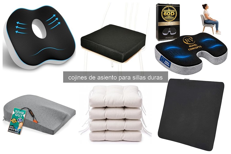 Mantener y Limpiar Cojines de Asiento para Sillas Duras