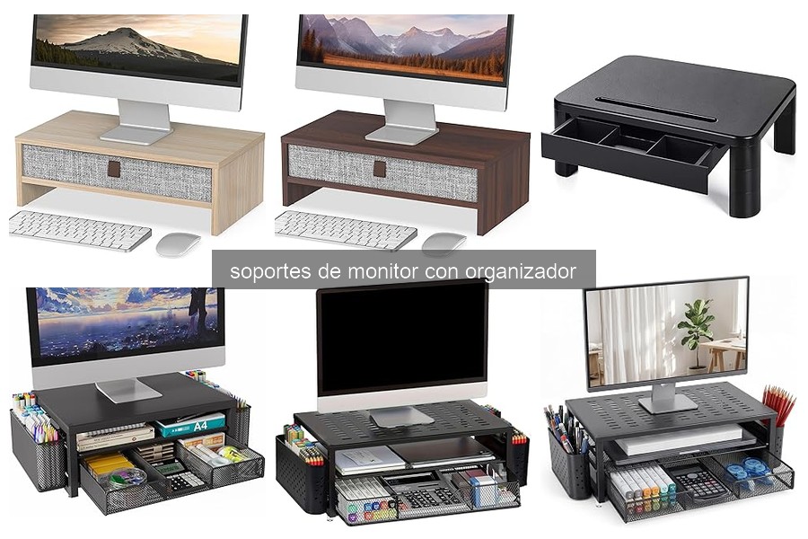 Mejor soporte de monitor con organizador para tu oficina en casa
