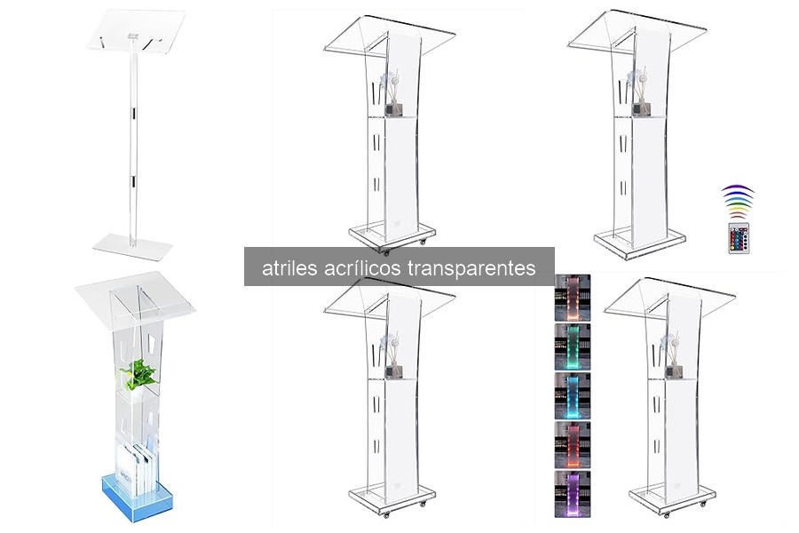 Mejores atriles acrílicos transparentes para oficina y estudio