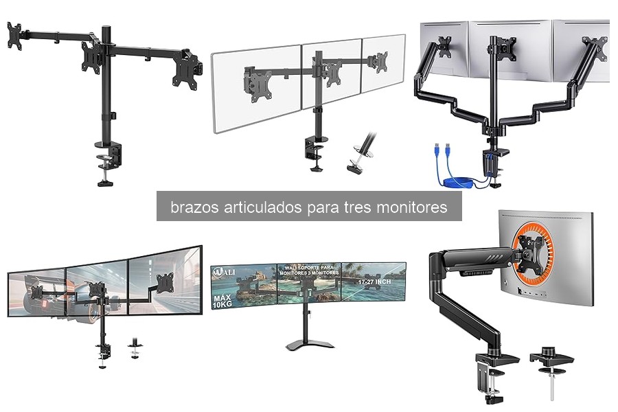 Mejores brazos articulados para tres monitores en 2026