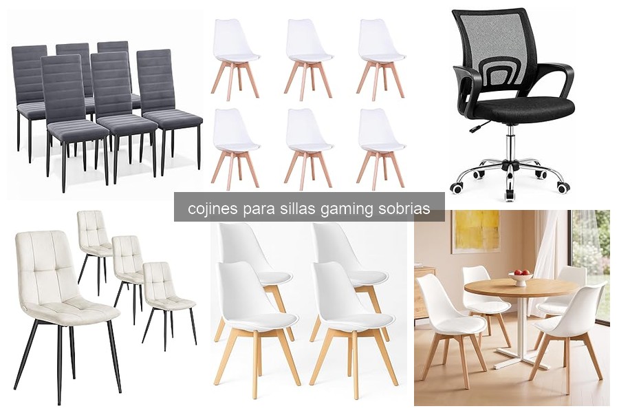 Mejores cojines para sillas gaming sobrias en 2023