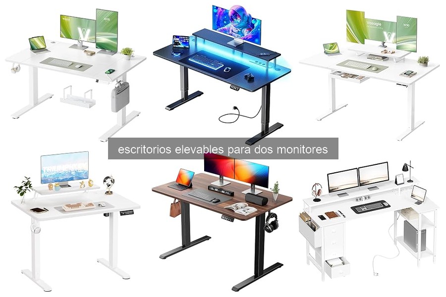 Mejores escritorios elevables para dos monitores en 2023