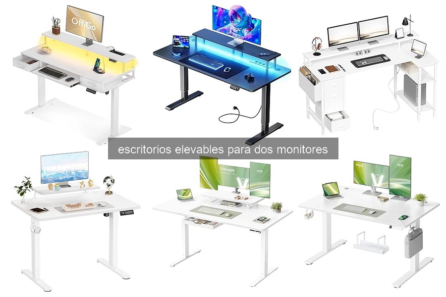 Mejores escritorios elevables para dos monitores: guía de compra