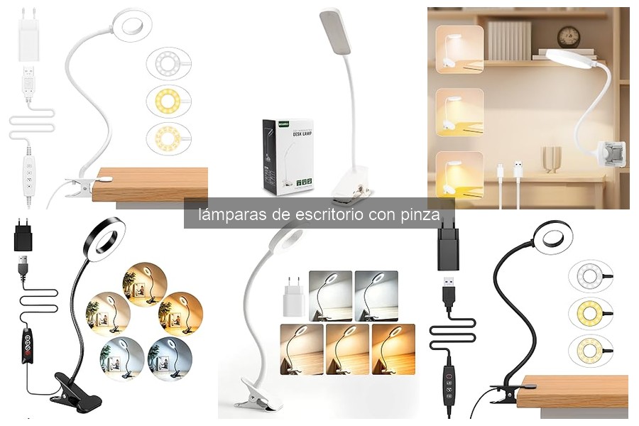 Mejores lámparas de escritorio con pinza para espacios pequeños