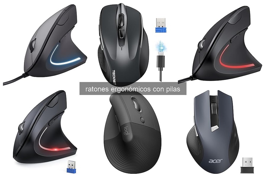 Mejores ratones ergonómicos con pilas: comparativa 2026