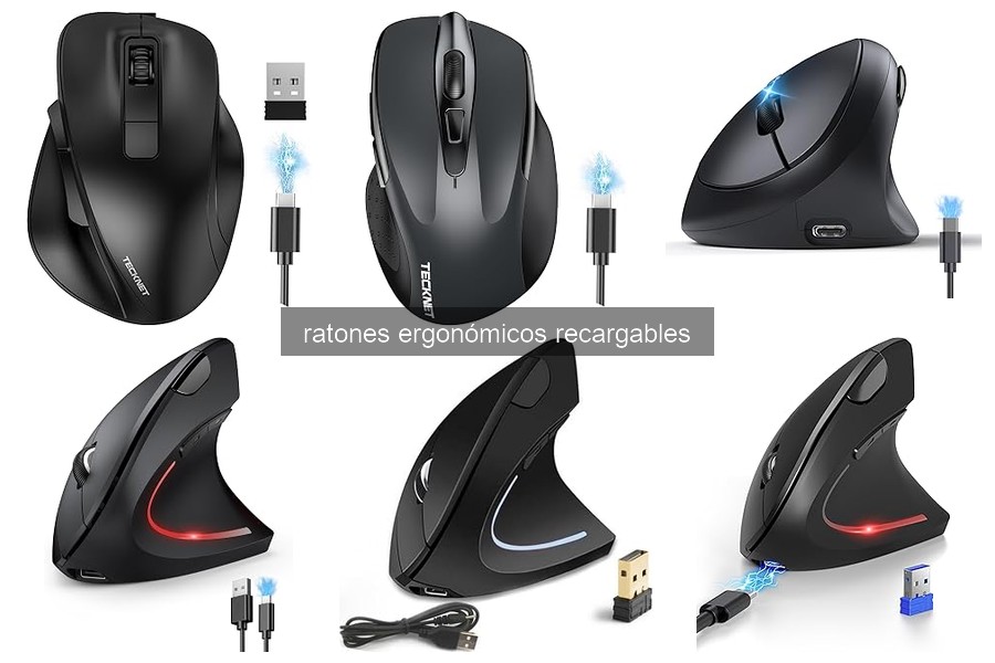 Mejores ratones ergonómicos recargables para teletrabajo 2026