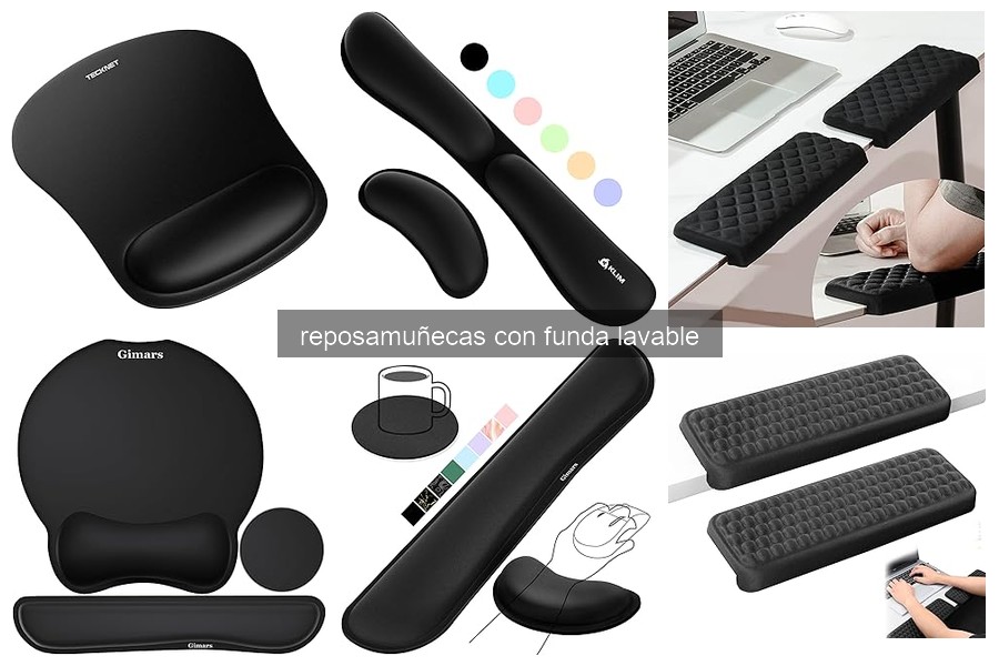 Mejores reposamuñecas con funda lavable para oficina 2026