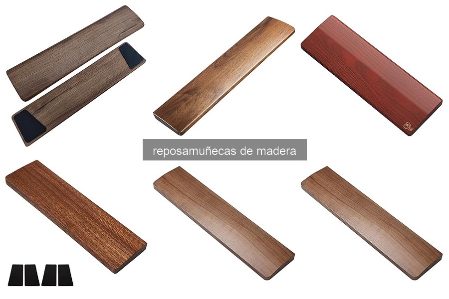 Mejores reposamuñecas de madera para largas horas de trabajo
