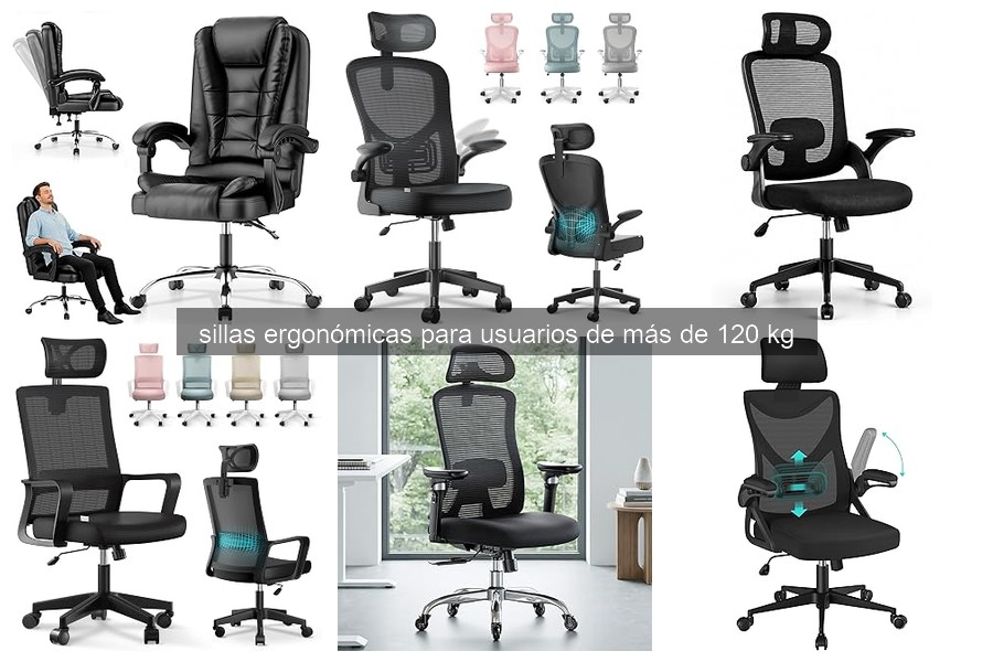 Mejores sillas ergonómicas para usuarios de más de 120 kg