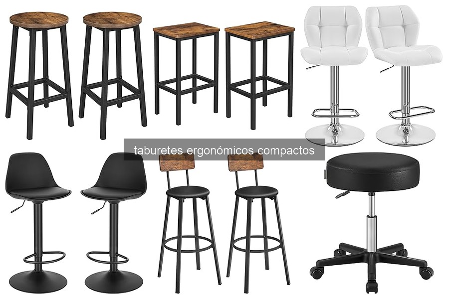 Mejores taburetes ergonómicos compactos para espacios reducidos