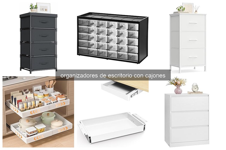 Organiza tu escritorio con organizadores con cajones