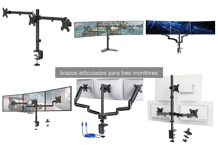 Problemas comunes al instalar brazos para tres monitores