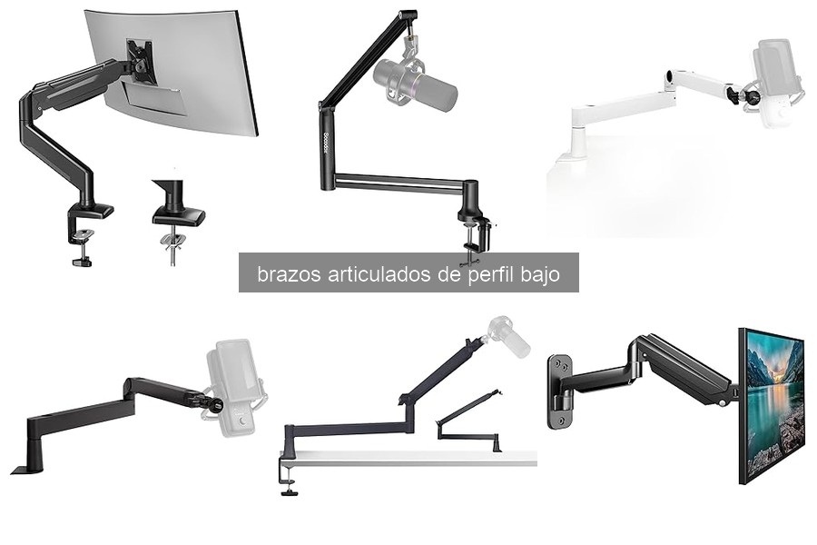 ¿Qué es un brazo articulado de perfil bajo y sus beneficios?