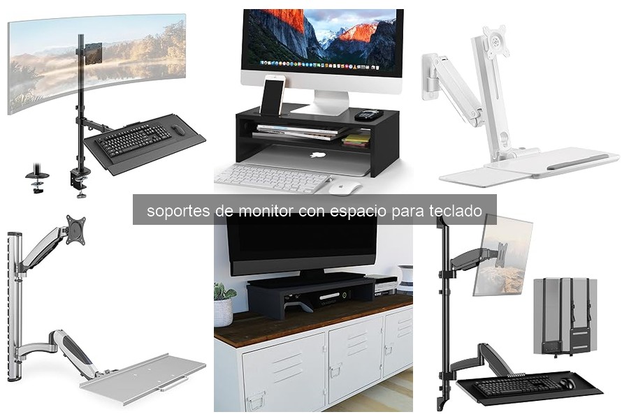 ¿Qué es un soporte de monitor con espacio para teclado?