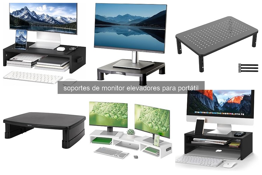 ¿Qué es un soporte de monitor elevador para portátil?