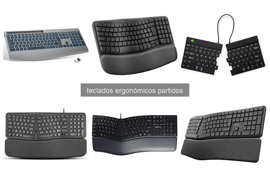 ¿Qué es un teclado ergonómico partido y cómo funciona?