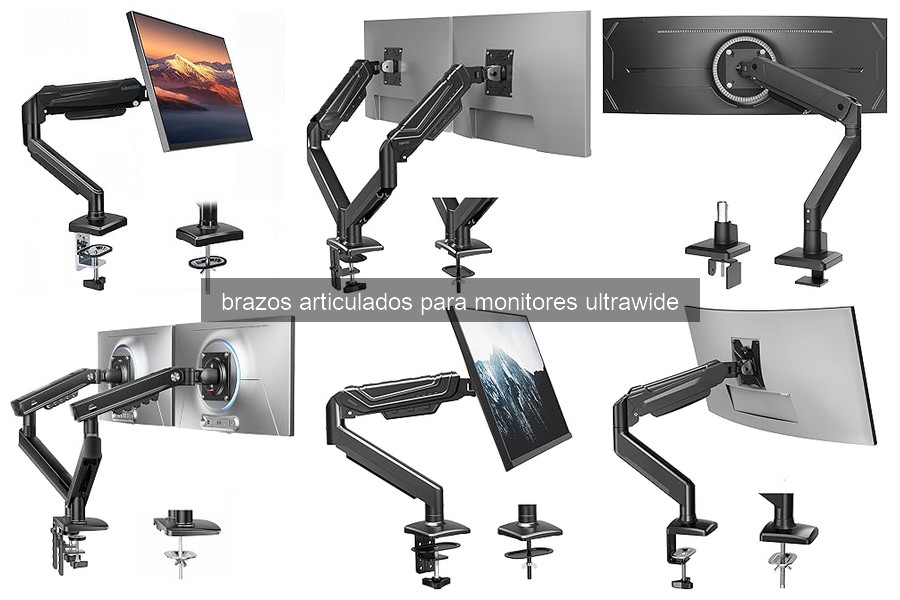 ¿Qué son los brazos articulados para monitores ultrawide?