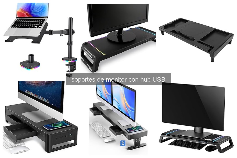Soportes de monitor con hub USB: ¿Qué son y cómo funcionan?