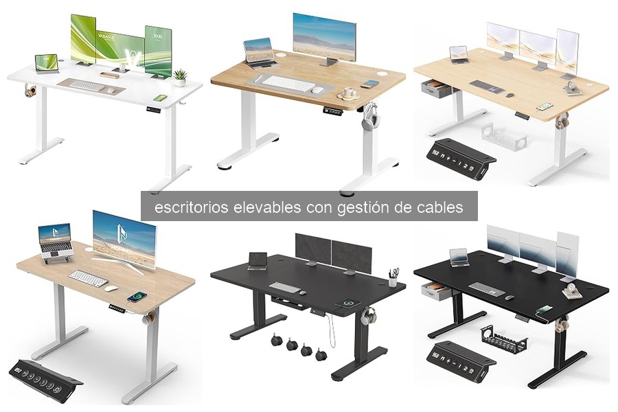 Todo sobre escritorios elevables con gestión de cables